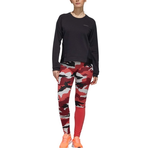 adidas Women's climalite Fast and Confident Printed Tights size medium - Picture 3 of 14